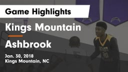 Kings Mountain  vs Ashbrook Game Highlights - Jan. 30, 2018