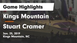 Kings Mountain  vs Stuart Cramer Game Highlights - Jan. 25, 2019