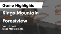Kings Mountain  vs Forestview Game Highlights - Jan. 17, 2020