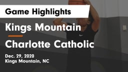 Kings Mountain  vs Charlotte Catholic  Game Highlights - Dec. 29, 2020