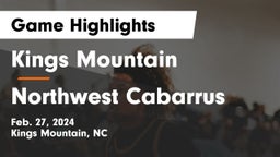 Kings Mountain  vs Northwest Cabarrus  Game Highlights - Feb. 27, 2024