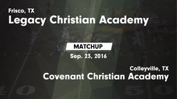 Matchup: Legacy Christian vs. Covenant Christian Academy 2016