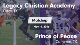 Matchup: Legacy Christian vs. Prince of Peace  2016