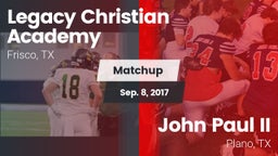 Matchup: Legacy Christian vs. John Paul II  2017