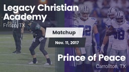 Matchup: Legacy Christian vs. Prince of Peace  2017