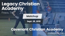 Matchup: Legacy Christian vs. Covenant Christian Academy 2018