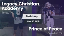 Matchup: Legacy Christian vs. Prince of Peace  2018