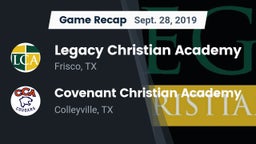 Recap: Legacy Christian Academy  vs. Covenant Christian Academy 2019