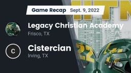 Recap: Legacy Christian Academy  vs. Cistercian  2022