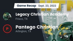 Recap: Legacy Christian Academy  vs. Pantego Christian  2022