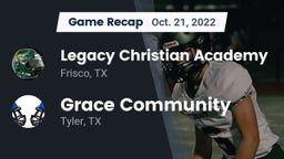 Recap: Legacy Christian Academy  vs. Grace Community  2022