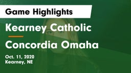 Kearney Catholic  vs Concordia Omaha Game Highlights - Oct. 11, 2020