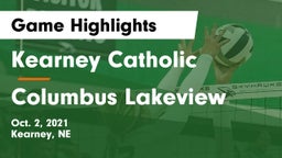 Kearney Catholic  vs Columbus Lakeview  Game Highlights - Oct. 2, 2021