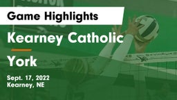Kearney Catholic  vs York  Game Highlights - Sept. 17, 2022