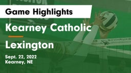 Kearney Catholic  vs Lexington  Game Highlights - Sept. 22, 2022