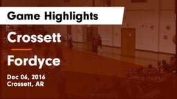 Crossett  vs Fordyce Game Highlights - Dec 06, 2016