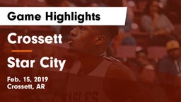 Crossett  vs Star City  Game Highlights - Feb. 15, 2019
