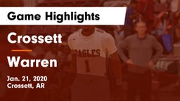 Crossett  vs Warren  Game Highlights - Jan. 21, 2020