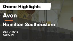 Avon  vs Hamilton Southeastern  Game Highlights - Dec. 7, 2018