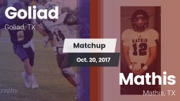 Matchup: Goliad  vs. Mathis  2017