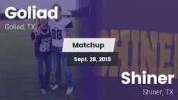 Matchup: Goliad  vs. Shiner  2018