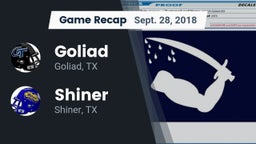 Recap: Goliad  vs. Shiner  2018