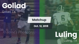Matchup: Goliad  vs. Luling  2018
