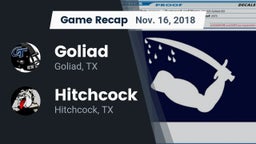 Recap: Goliad  vs. Hitchcock  2018