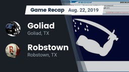 Recap: Goliad  vs. Robstown  2019