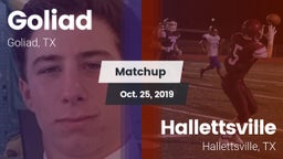 Matchup: Goliad  vs. Hallettsville  2019