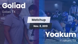 Matchup: Goliad  vs. Yoakum  2019