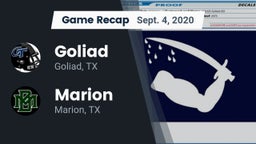 Recap: Goliad  vs. Marion  2020