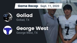 Recap: Goliad  vs. George West  2020
