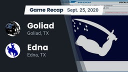 Recap: Goliad  vs. Edna  2020