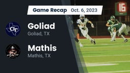 Recap: Goliad  vs. Mathis  2023
