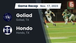 Recap: Goliad  vs. Hondo  2023