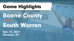 Boone County  vs South Warren  Game Highlights - Dec. 21, 2019