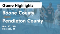 Boone County  vs Pendleton County  Game Highlights - Nov. 30, 2021