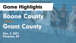 Boone County  vs Grant County  Game Highlights - Dec. 3, 2021