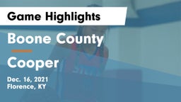 Boone County  vs Cooper  Game Highlights - Dec. 16, 2021