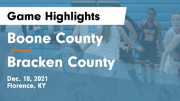 Boone County  vs Bracken County Game Highlights - Dec. 18, 2021