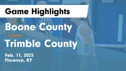 Boone County  vs Trimble County  Game Highlights - Feb. 11, 2023