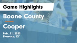 Boone County  vs Cooper  Game Highlights - Feb. 21, 2023
