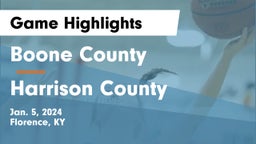 Boone County  vs Harrison County  Game Highlights - Jan. 5, 2024