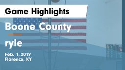 Boone County  vs ryle Game Highlights - Feb. 1, 2019