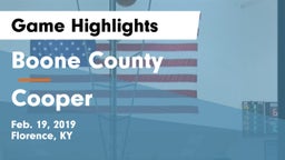 Boone County  vs Cooper  Game Highlights - Feb. 19, 2019