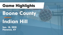 Boone County  vs Indian Hill  Game Highlights - Jan. 18, 2020