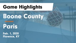 Boone County  vs Paris  Game Highlights - Feb. 1, 2020