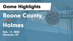 Boone County  vs Holmes  Game Highlights - Feb. 11, 2020