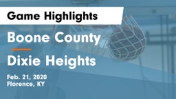 Boone County  vs Dixie Heights  Game Highlights - Feb. 21, 2020